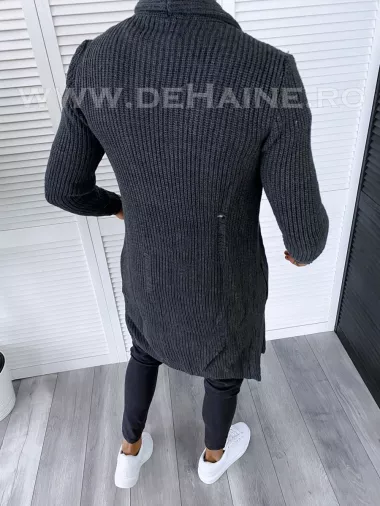 Cardigan barbati gri slim fit ZR T3641 P19-4.1